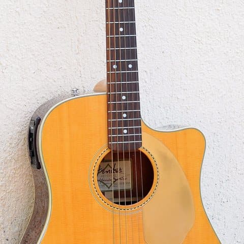 Side of the body, showing the onboard preamp